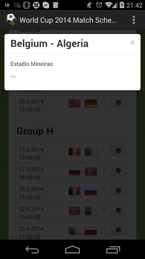 World Cup 2014 Match Schedule截图2