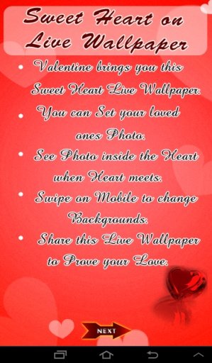 Sweet Heart on Live Wallpaper截图4