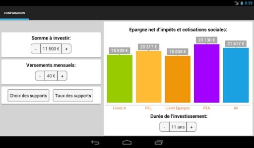 Imp&ocirc;ts, Epargne Lite截图2