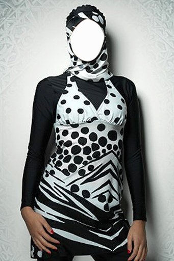 Burka Women Swim Photomontage截图2