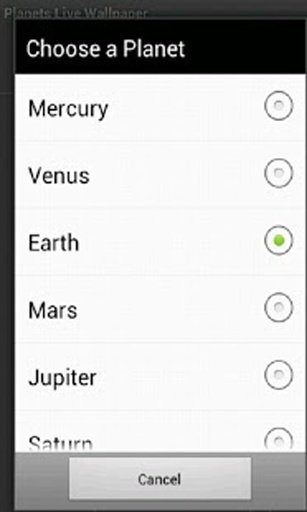 Planets Live Wallpaper截图7