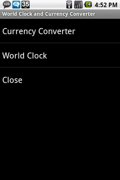 World Clock and Currency Conv截图