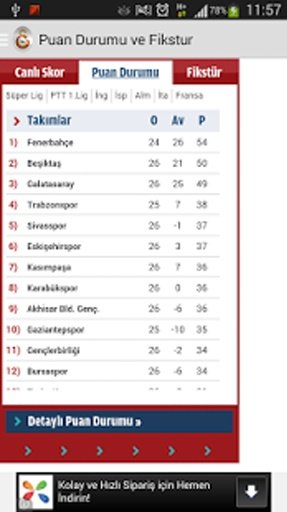 Galatasaray Haberleri (Canlı)截图3