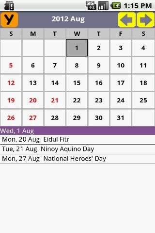 Philippines Holiday Calendar截图2