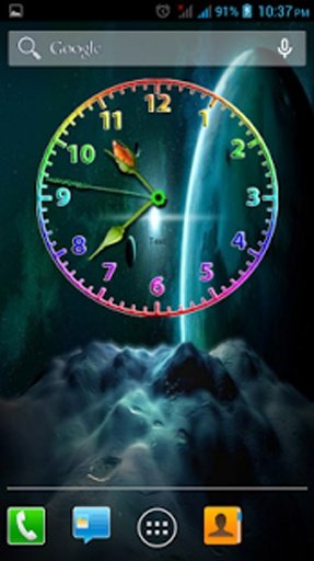 Space Clock Live Wallpaper截图1