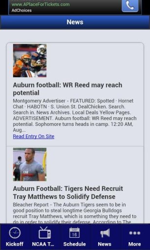 Auburn Football Schedule截图4