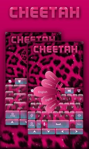 Pink Cheetah GO Keyboard Theme截图5