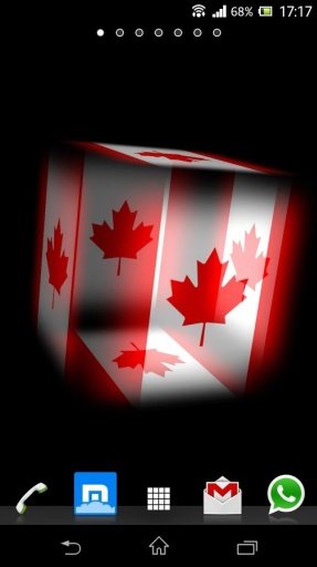 3D Canada Cube Flag LWP截图4