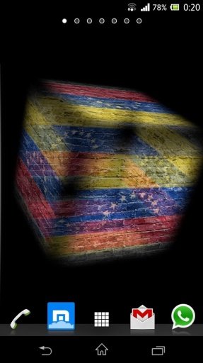 3D Venezuela Cube Flag LWP截图2