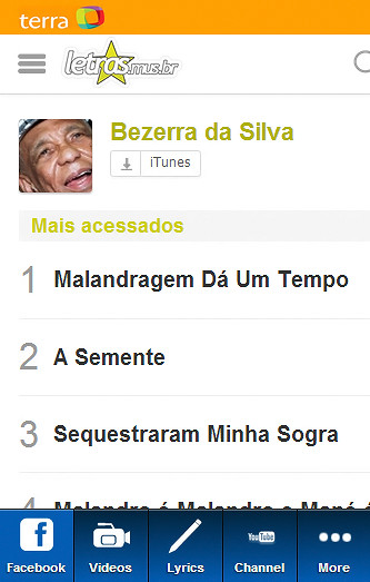 Bezerra da Silva Blue Fan截图4