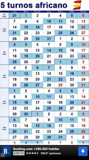 5 Turnos Africano Calendario截图6