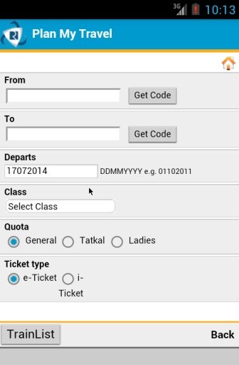 IRCTC Mobile Booking 2015截图1