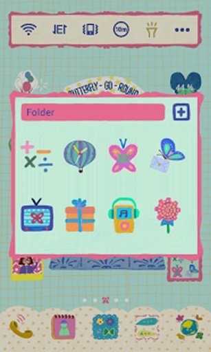 Butterfly Go Round Dodol Theme截图6