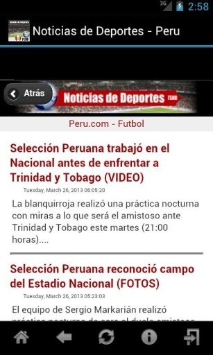 Noticias de Deportes - Peru截图5