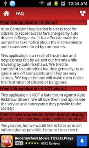 Auto Complaint - Bangalore截图3
