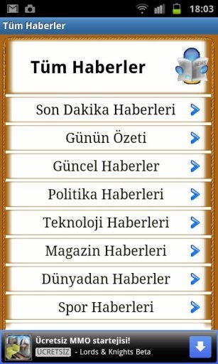 Tüm Haberler (ücretsiz)截图1