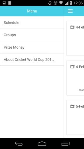 Cricket World Cup 2015 Schedule截图1