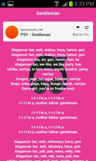 Gentleman PSY Lyrics截图9