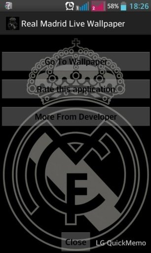 Real Madrid Live Wallpaper截图1