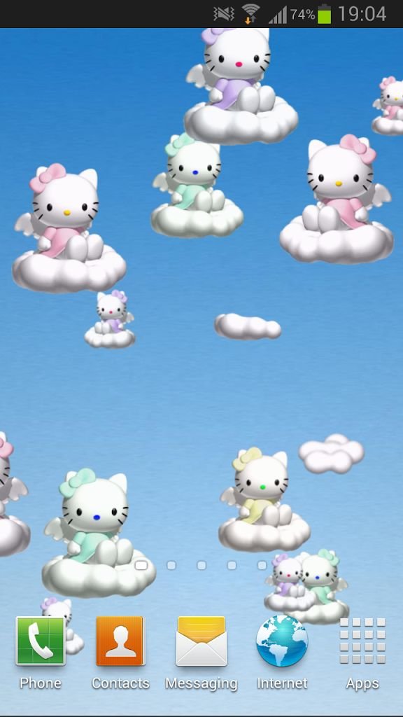 Hello Kitty Fly Live Wallpaper截图4