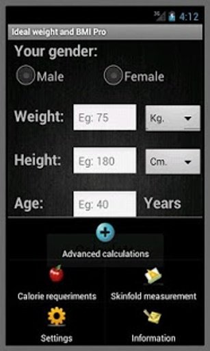 BMI and Ideal Weight Pro截图4