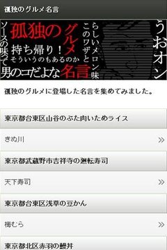 孤独のグルメ名言集 腹もペコちゃんだし名言読んでひと息つくか相似应用下载 豌豆荚