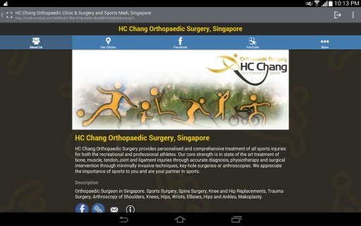 HC Chang Orthopaedic Clinic & Surgery and Sports Medi, Singapore截图1