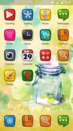 Love Heart Hola Launcher Theme截图3