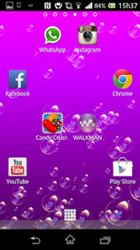 Bubble 3D Purple Livewallpaper截图10