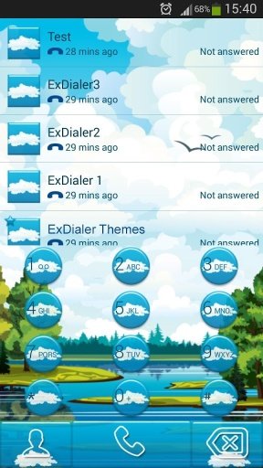 exDialer Blue Theme截图6