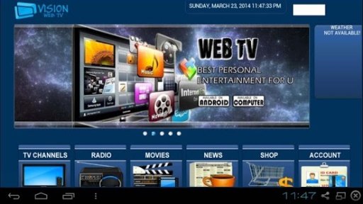 Vision WEB TV截图2