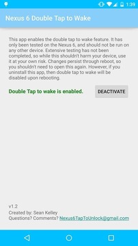 Nexus 6 Double Tap to Wake截图