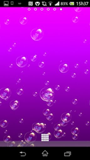 Bubble 3D Purple Livewallpaper截图1