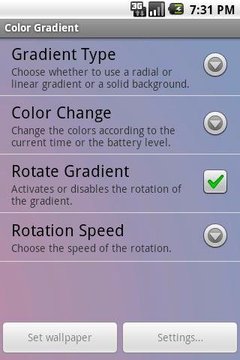 Color Gradient Live Wallpaper截图