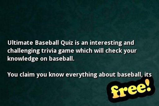 Ultimate Baseball Quiz截图2