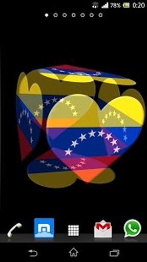 3D Venezuela Cube Flag LWP截图6