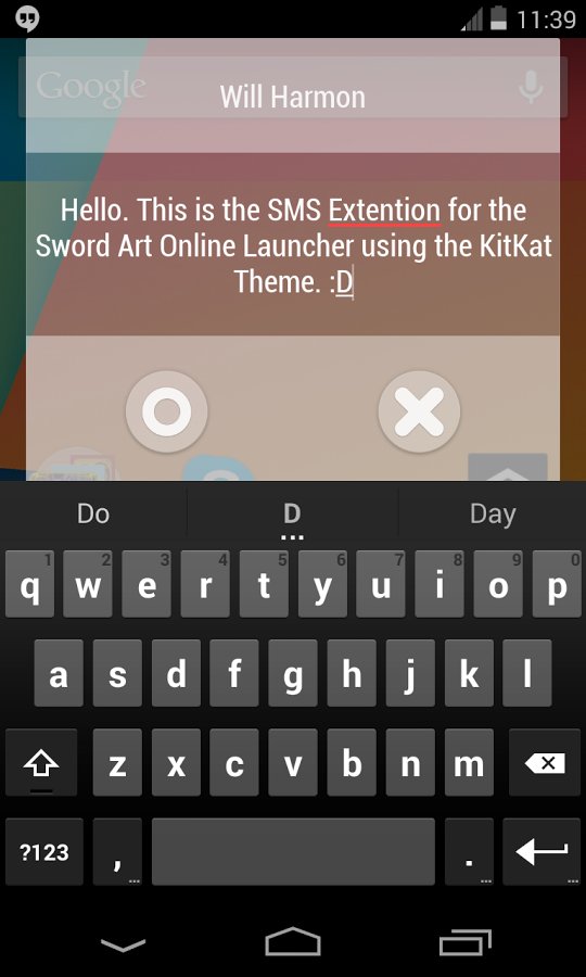 SAO KitKat Theme截图3