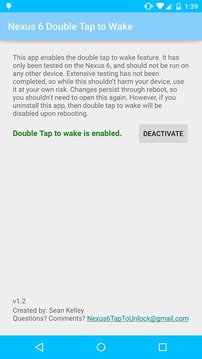Nexus 6 Double Tap to Wake截图