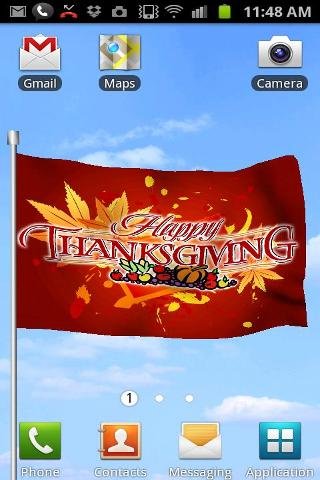 Thanksgiving Flag Live Wallpaper截图1