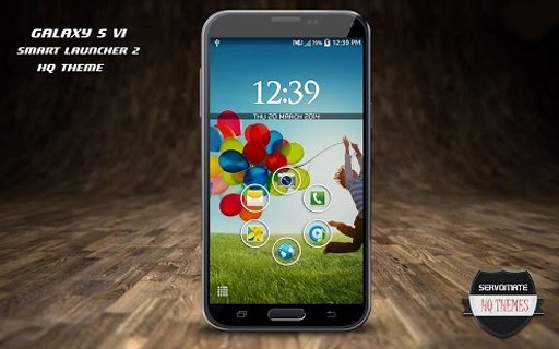 Galaxy s4 smart launcher theme截图4