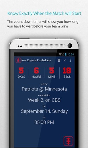 New England Football Alarm截图5