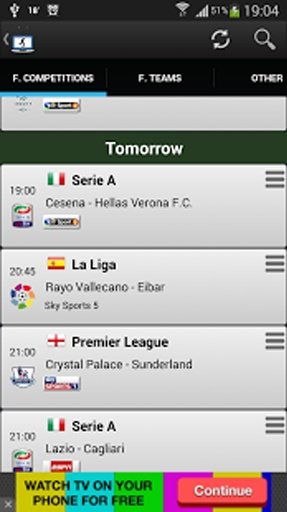 Football on TV Schedule截图6