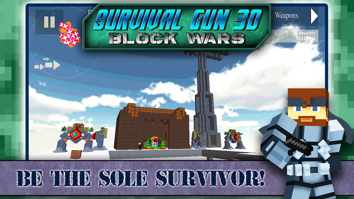 Survival Gun 3d - Block Wars截图11