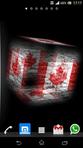 3D Canada Cube Flag LWP截图5