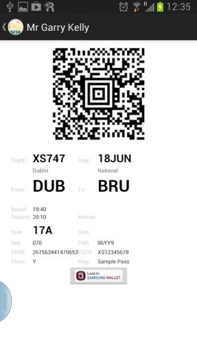 Boarding Pass API Sample截图4