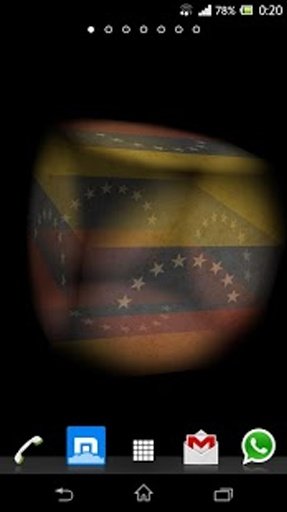 3D Venezuela Cube Flag LWP截图7