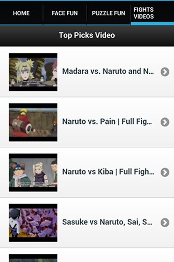 Naruto Fun Videos&amp;Puzzles截图5