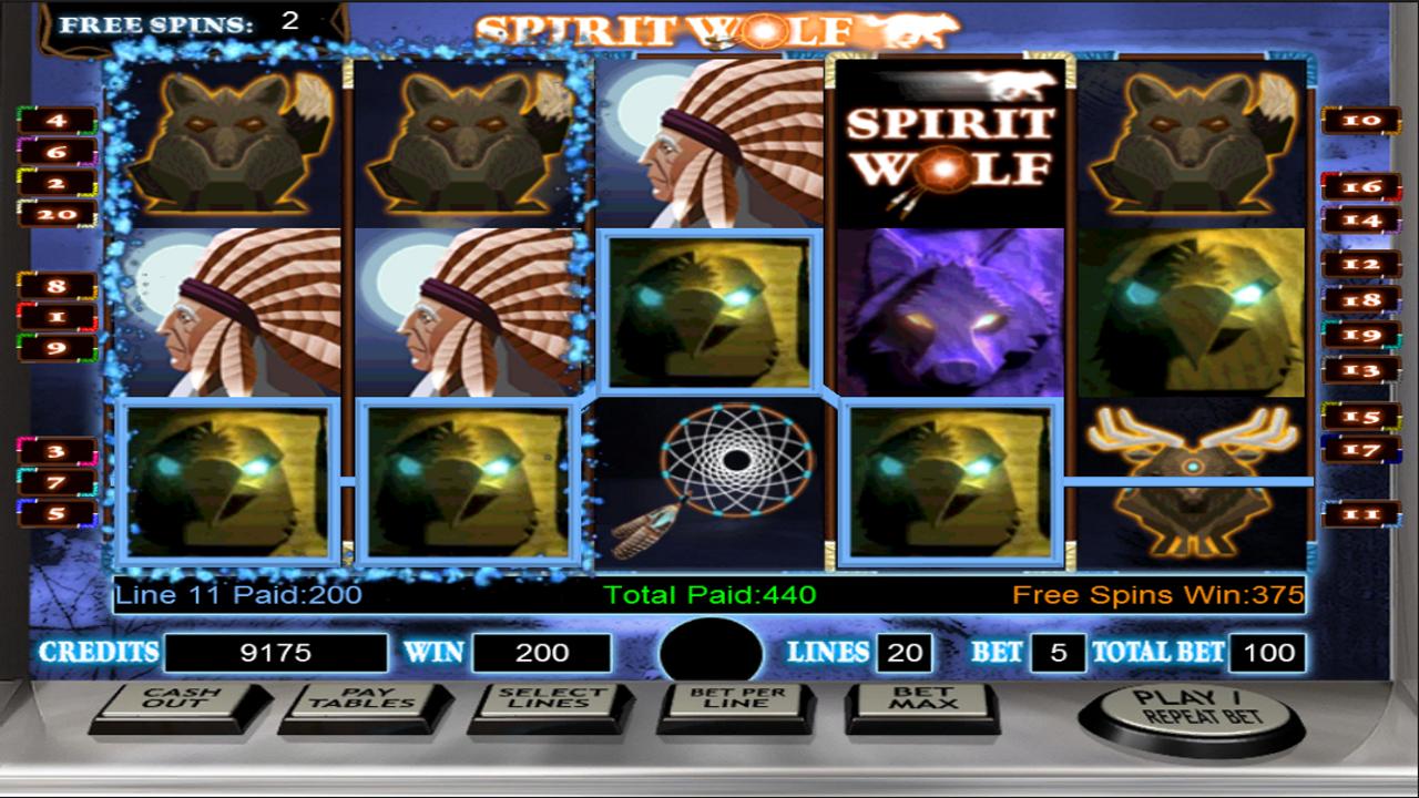 Spirit Wolf Free Slot Machine截图2