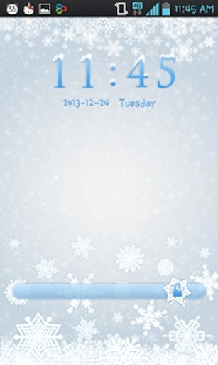 Ice Flower go locker theme截图1