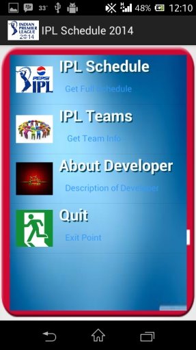 IPL Schedule 2014截图3